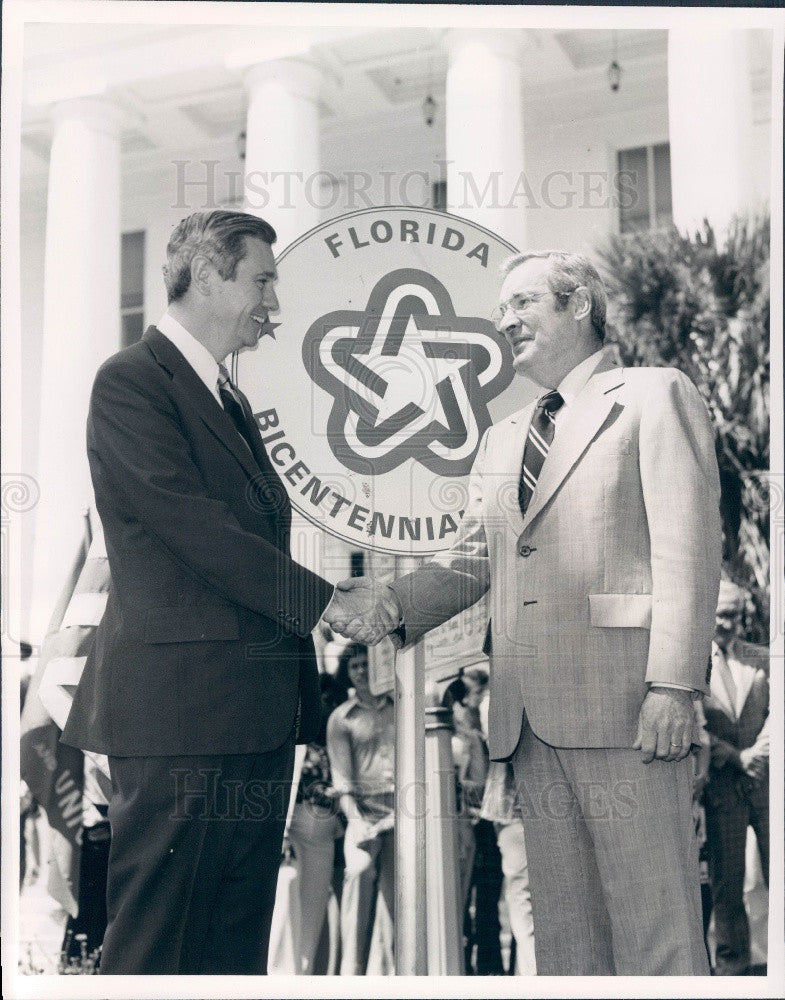 1976 Tallahassee, Florida Bicentennial Trail Site Marker Press Photo - Historic Images