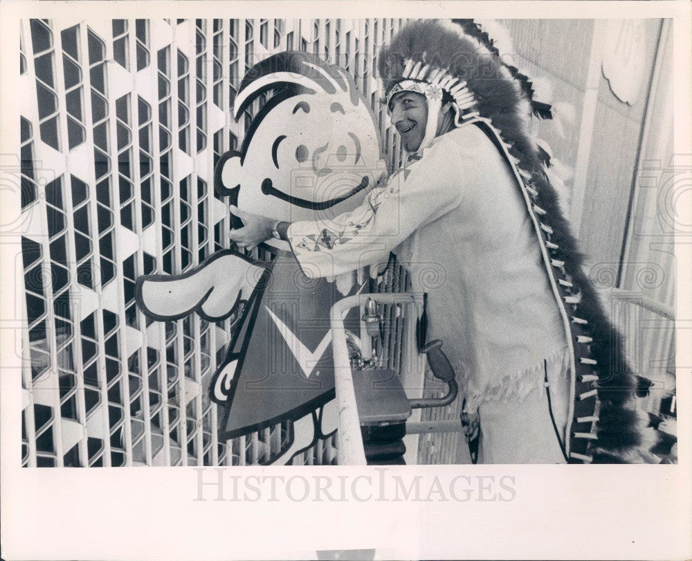 1972 St. Petersburg Florida United Way Angel First National Bank Press Photo - Historic Images