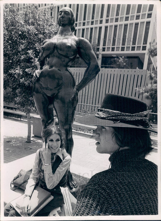 1969 Los Angeles Univ of California Statue Press Photo - Historic Images