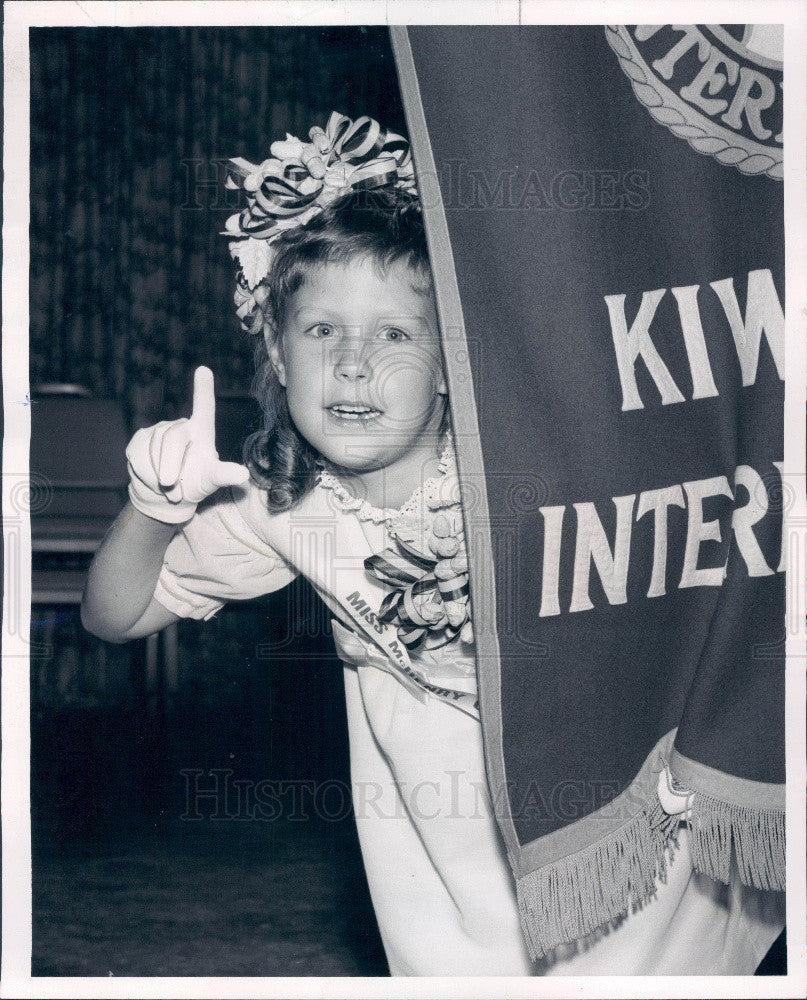 1966 Chicago, Illinois Kiwanis Little Miss Peanut 1966 Claudia Gray Press Photo - Historic Images