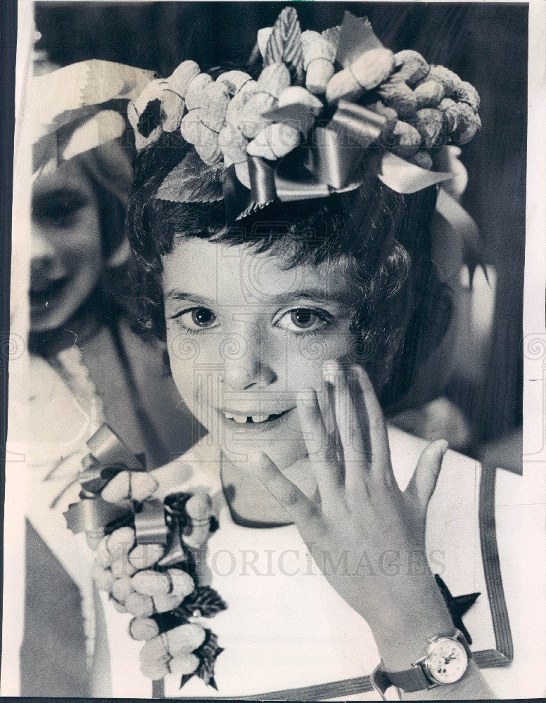 1971 Chicago, Illinois Kiwanis Little Miss Peanut Amy Zandberg  Press Photo - Historic Images