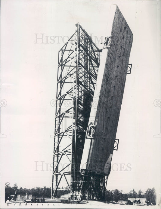 1960 Atlantic City, NJ FAA Air Height Surveillance Radar Antenna Press Photo - Historic Images