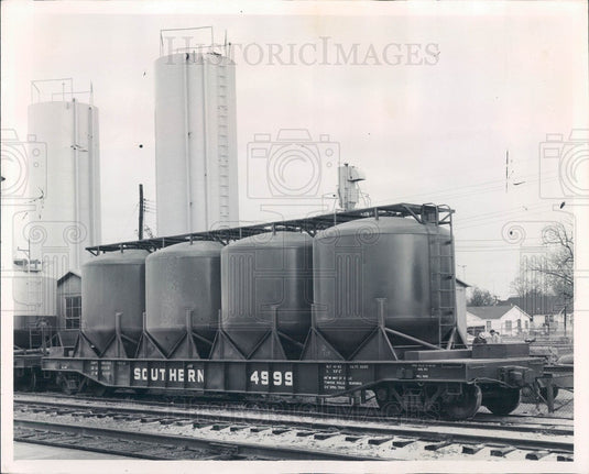 1963 Southern Railway System Airjet Car for Hauling Cement Press Photo - Historic Images