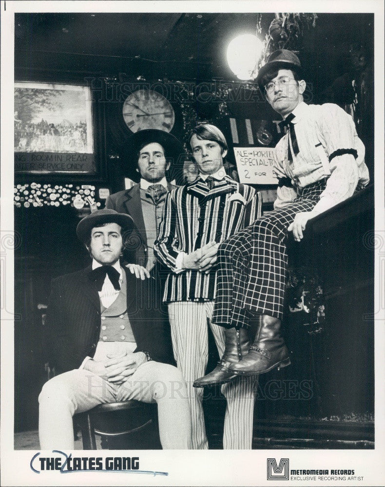 1971 Music Group The Cates Gang Press Photo - Historic Images