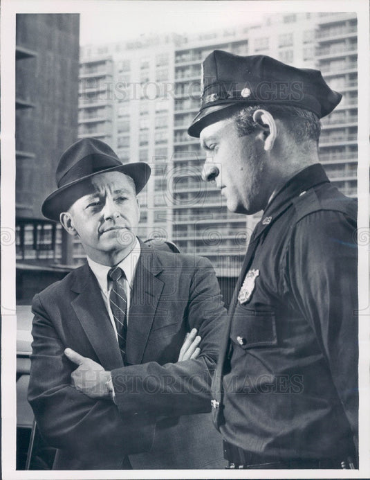 Undated Hollywood Actors Edward Binns & Warren Kemmerling Press Photo - Historic Images