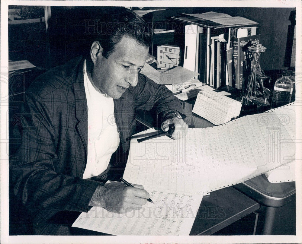 1965 Univ of Florida, Gainesville Music Professor Edward Troupin Press Photo - Historic Images