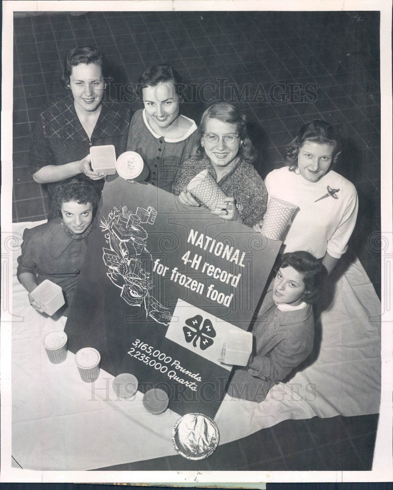 1957 National 4-H Frozen Foods Winners Press Photo - Historic Images