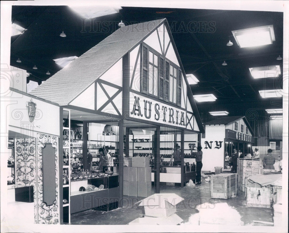 1962 Chicago International Trade Fair Austria &amp; Germany Pavilions Press Photo - Historic Images