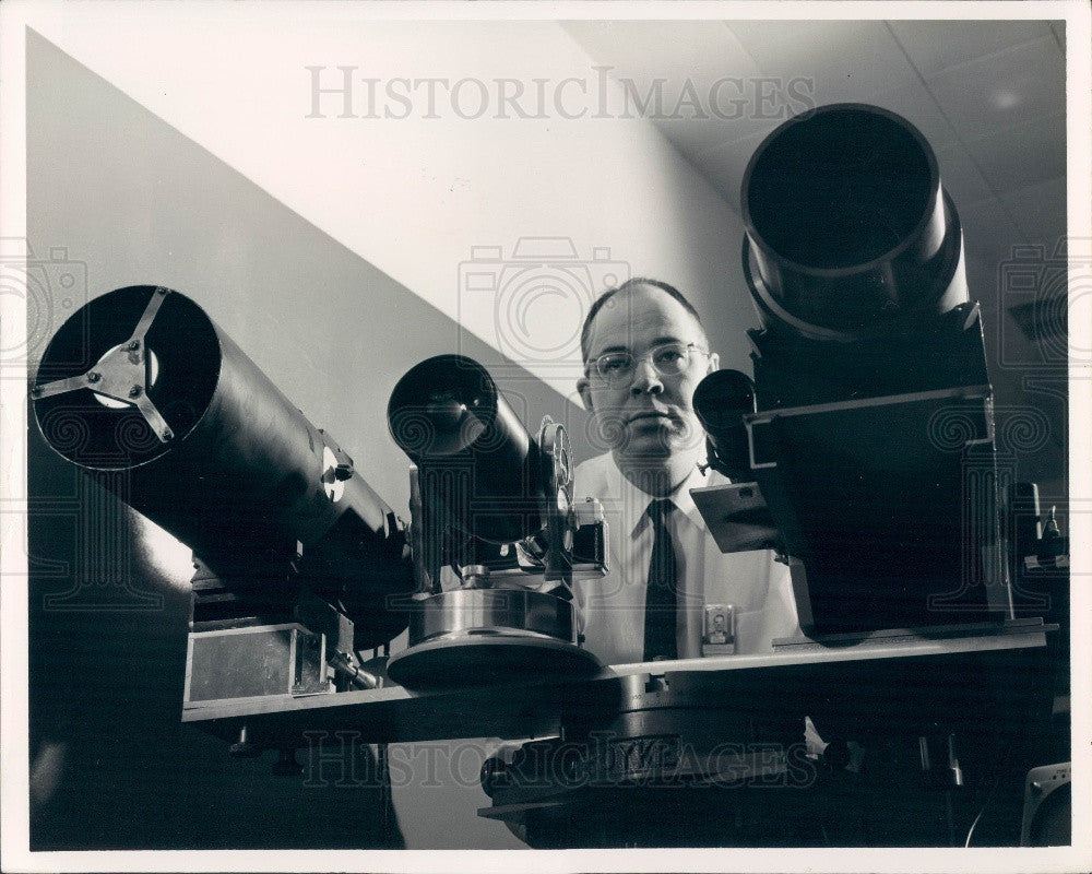 1963 Great Neck, NY Sperry Rand Corp Laser Radar Telescope Press Photo - Historic Images