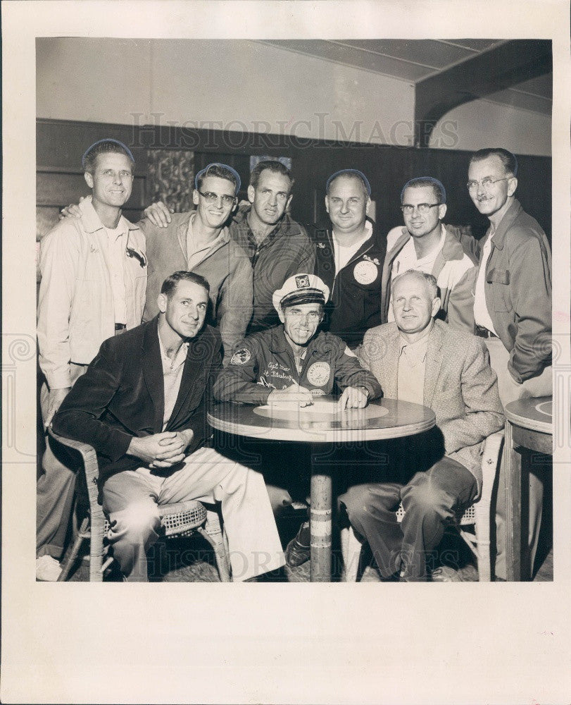 1957 St. Petersburg Florida Lake Maggiore Ski Club Officers Press Photo - Historic Images