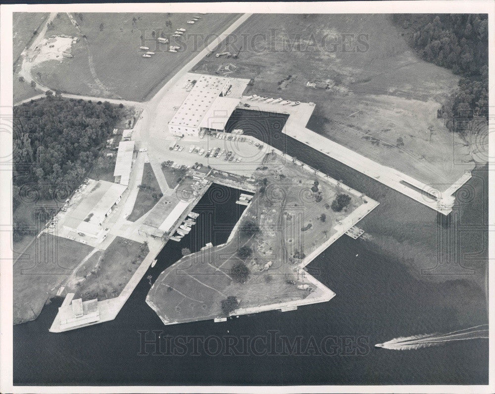 1969 Florida Lake X Marine City Aerial View Press Photo - Historic Images