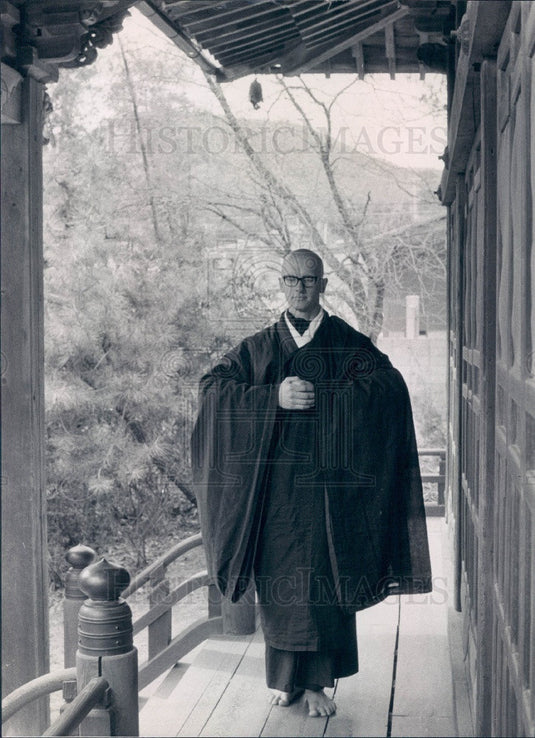 Undated Japan Ataiji Temple Buddhist Monk Ronald Browning Soto Sect Press Photo - Historic Images