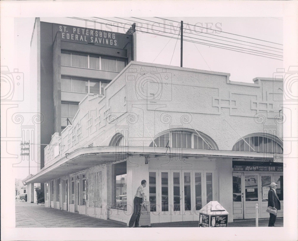 1963 St. Petersburg Florida Central &amp; 9th St S Bldg to be Demolished Press Photo - Historic Images