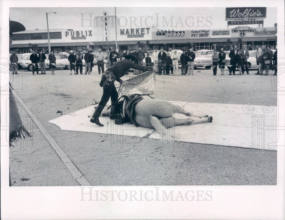 1968 Bull Durham Western Roundup Show at St. Petersburg, Florida Press Photo - Historic Images