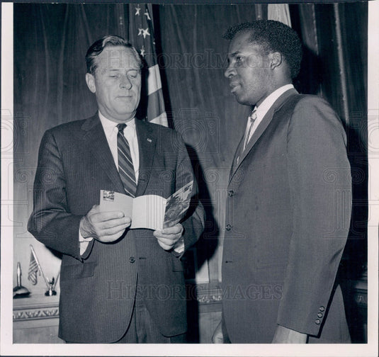 1968 CO Gov John Love & United Negro College Fund Director Mason Press Photo - Historic Images