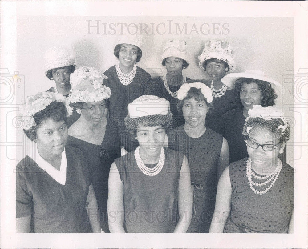 1964 St. Petersburg Florida Las Amigas Social Club Officers Press Photo - Historic Images