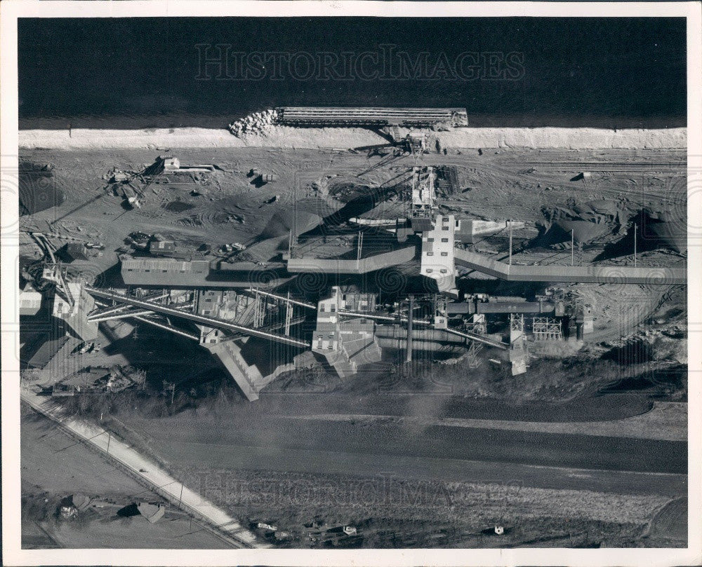 1958 Ottawa, Illinois Material Service Corp. Plant Press Photo - Historic Images