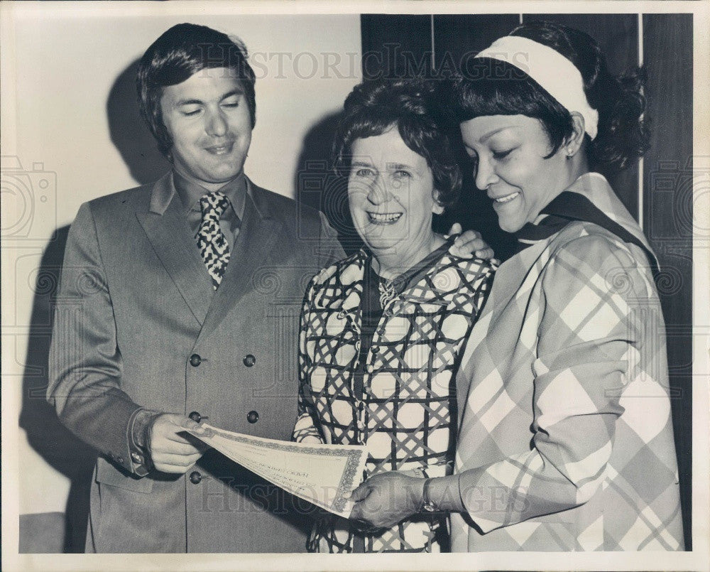 1970 Evelyn Wood Dynamic Reading Institute Founder Evelyn Wood Press Photo - Historic Images