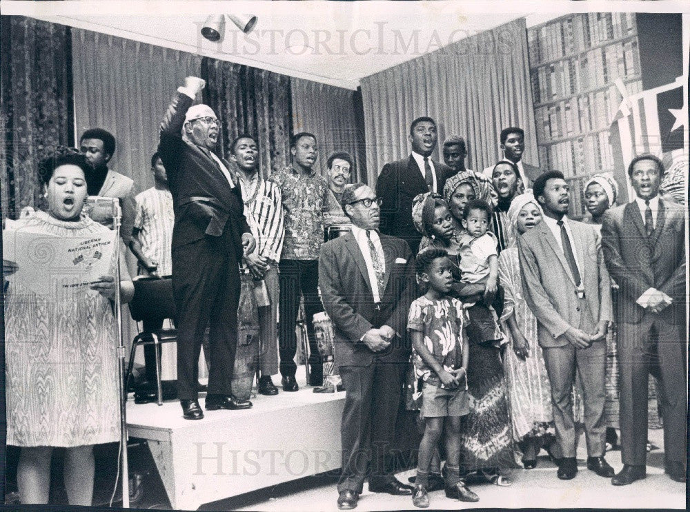 1968 Chicago, Illinois Liberia Independence Day Celebration Press Photo - Historic Images