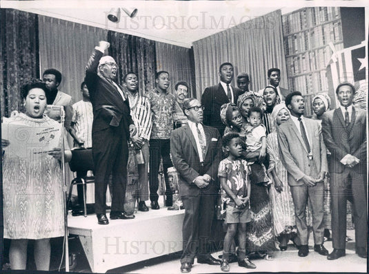 1968 Chicago, Illinois Liberia Independence Day Celebration Press Photo - Historic Images