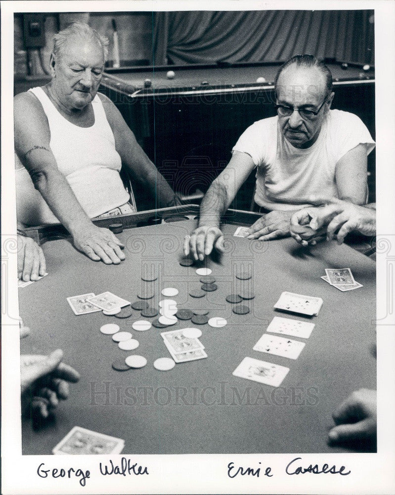 1983 Largo, Florida Largo 8, Senior Citizens Arrested for Gambling Press Photo - Historic Images