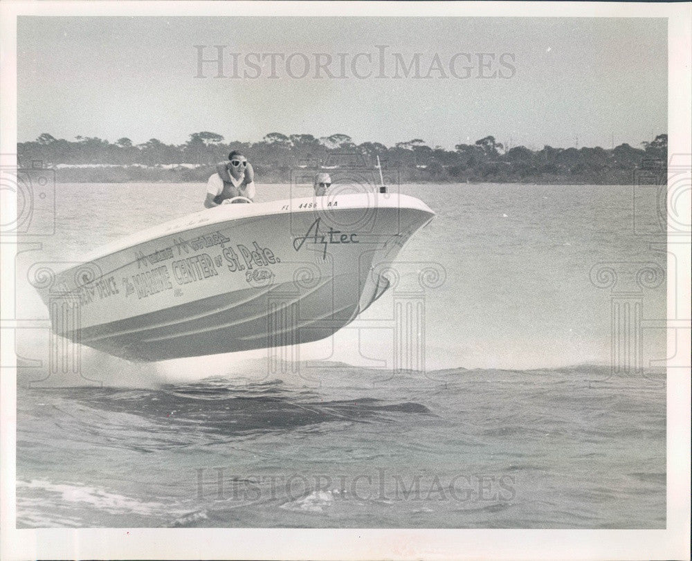 1964 St. Petersburg Florida Pearson Powerboat Sea Deuce Press Photo - Historic Images
