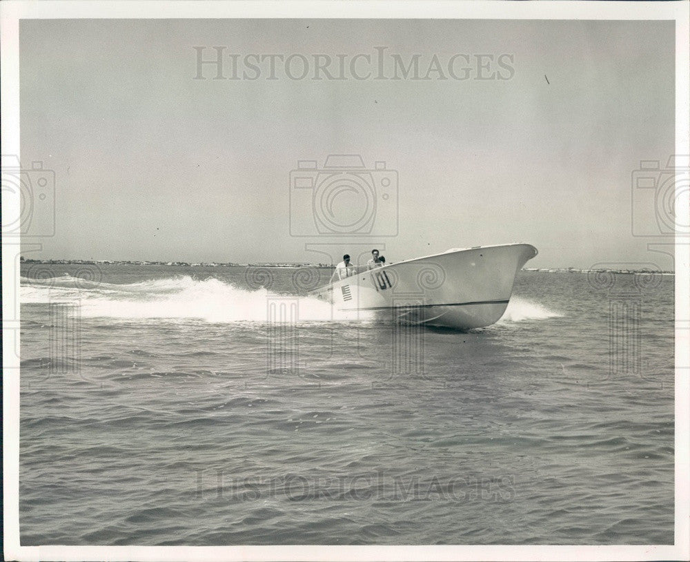 1965 St. Petersburg Florida Pearson Powerboat Sea Deuce Press Photo - Historic Images