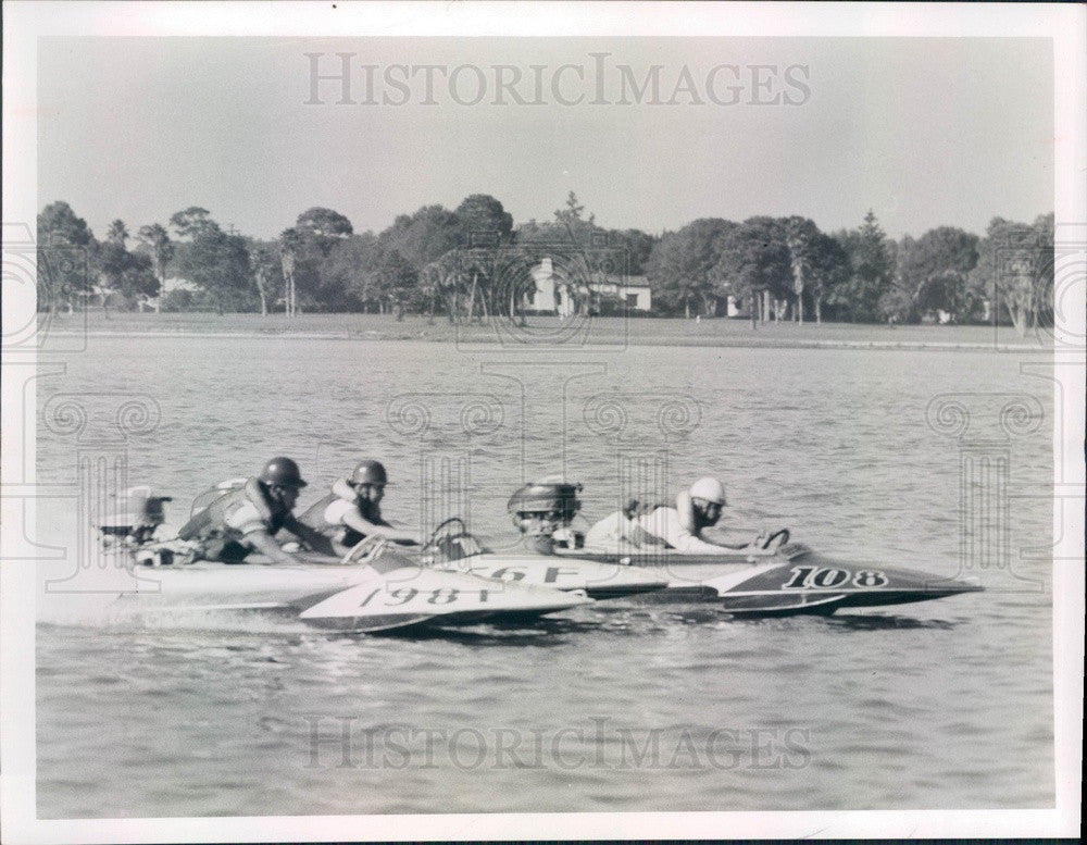 Undated Powerboats Press Photo - Historic Images