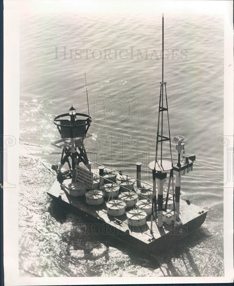 1964 US Navy Nuclear Powered NOMAD Weatherboat Installed in FL Gulf Press Photo - Historic Images