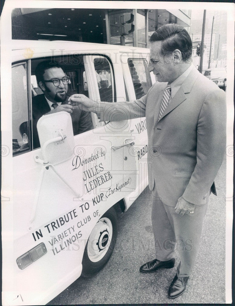 1969 Chicago Sun-Times Columnist &amp; TV Talk Show Host Irving Kupcinet Press Photo - Historic Images