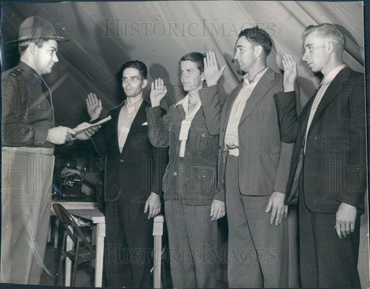 1940 Starke, Florida US Army Camp Blanding, Lt. Vann Press Photo - Historic Images