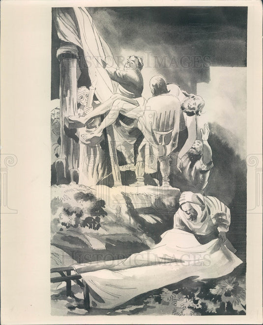 1949 Metropolitan Museum of Art Rembrandt Etching Interpretation Press Photo - Historic Images
