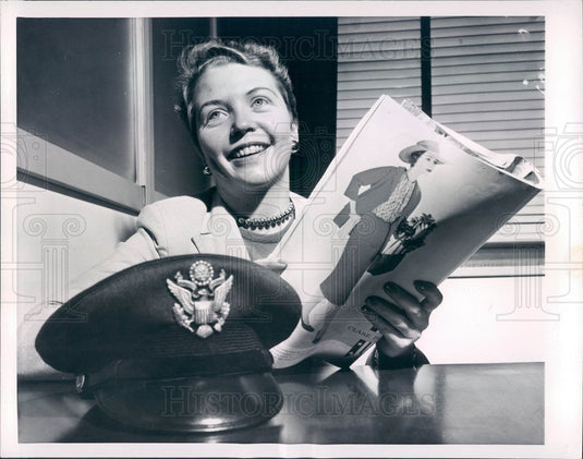 1957 New York US Air Force Fashion Expert Inge Northcross Press Photo - Historic Images