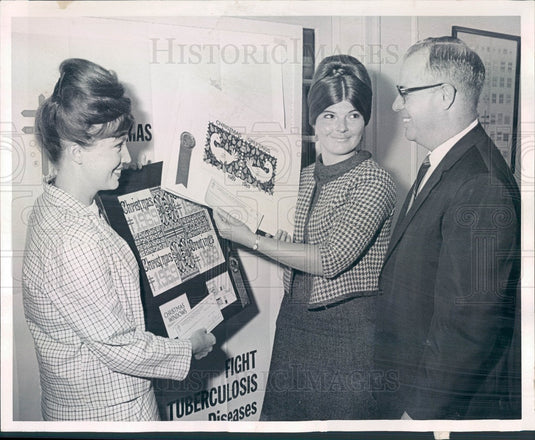 1967 Denver, Colorado TB Christmas Seal Design Contest Winner Press Photo - Historic Images