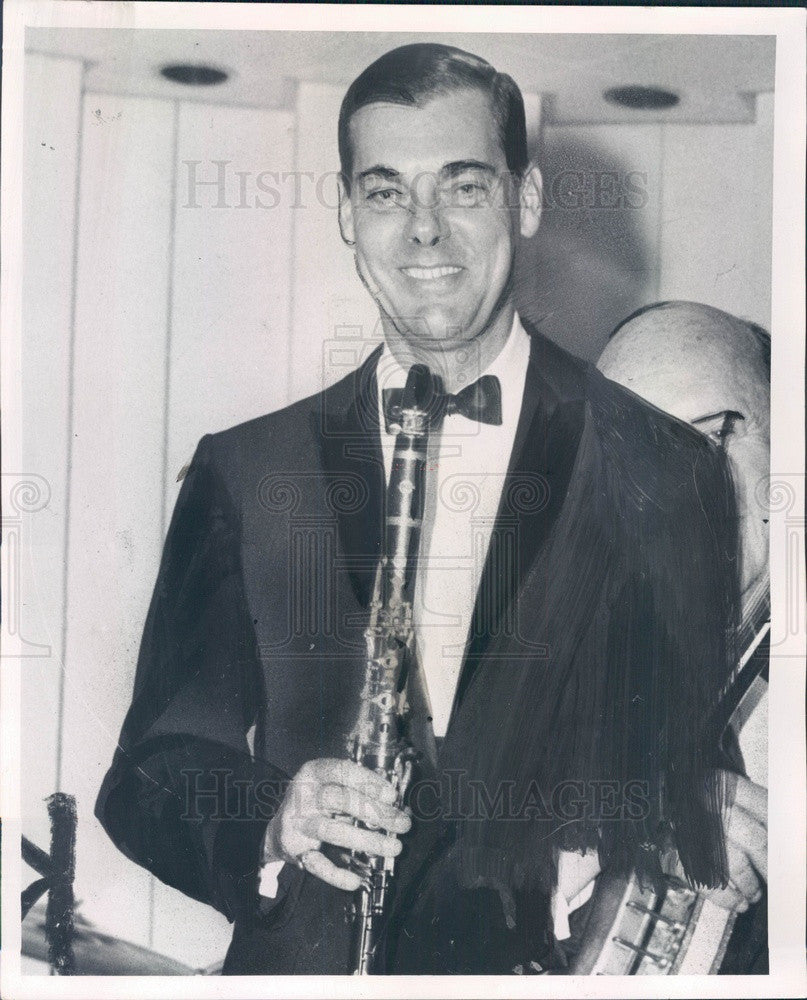 1962 Chicago, Illinois Jazz Ltd Cafe Owner/Bandleader Bill Reinhardt Press Photo - Historic Images