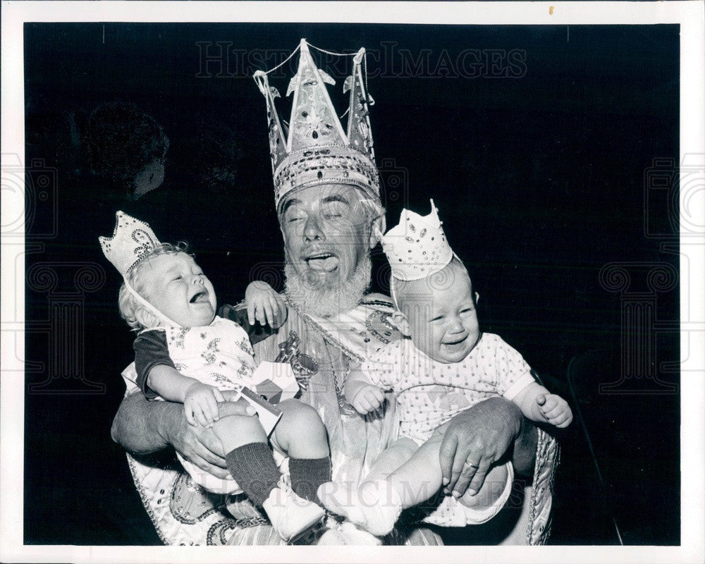 1975 Sarasota, Florida King Neptune Frolics Diaper Derby Winners Press Photo - Historic Images