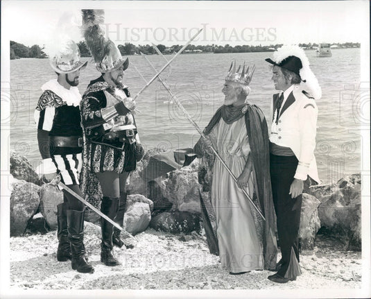 1975 Sarasota, Florida King Neptune Kytle Folds & de Soto Don Miller Press Photo - Historic Images