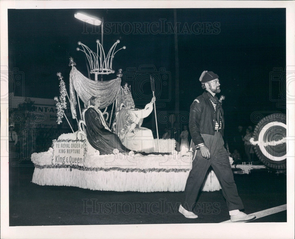 1966 Sarasota, Florida King Neptune Frolics Parade Press Photo - Historic Images