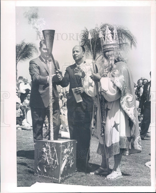 1966 Sarasota, Florida King Neptune Phil Salvatori Press Photo - Historic Images
