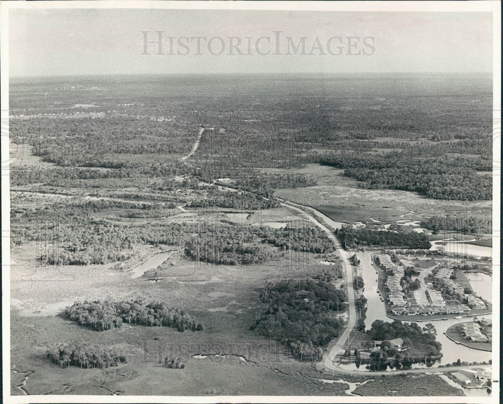 1980 Rainbow Springs, FL Kings Bay Village Condo Development Site Press Photo - Historic Images