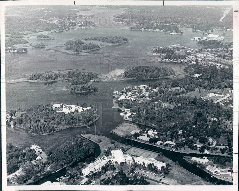 1979 Crystal River, Florida Kings Bay Islands Aerial View Press Photo - Historic Images