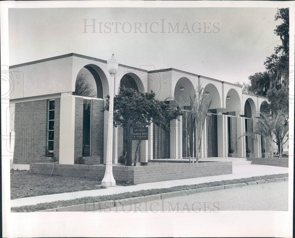 1966 Bradenton, FL Knowles, Knowles &amp; Mann Law Office Bldg Press Photo - Historic Images