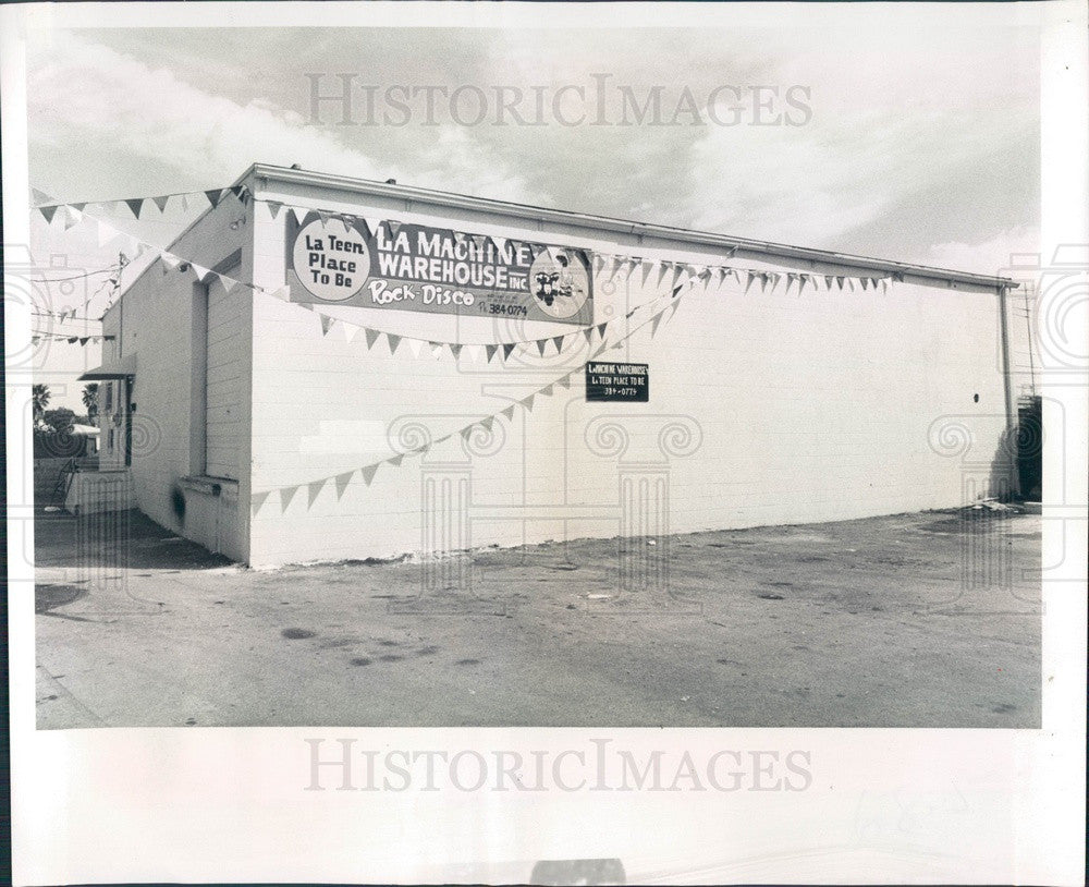 1979 St. Petersburg Florida La Machine Warehouse Recreation Hall Press Photo - Historic Images