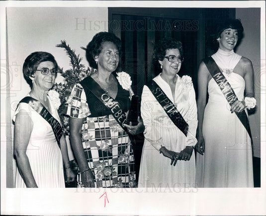 1979 Clearwater, Florida La Society de Language Francais Queen Press Photo - Historic Images