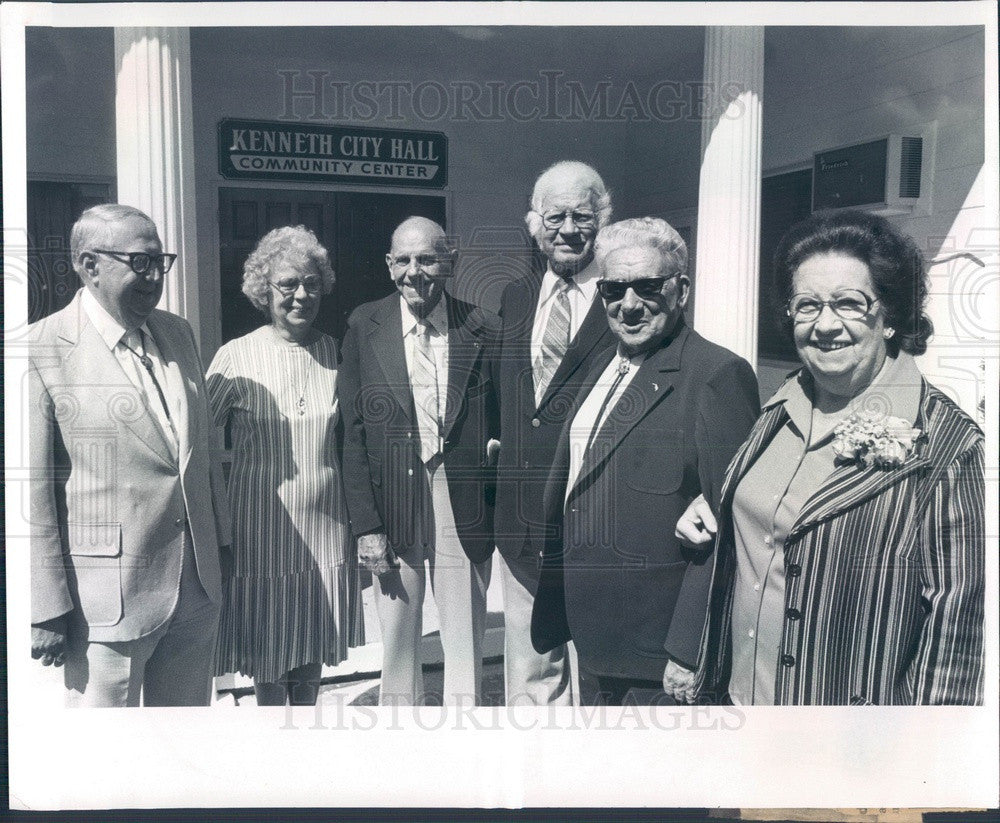 1963 Kenneth City, Florida City Hall &amp; Mayor Bartholomew Press Photo - Historic Images