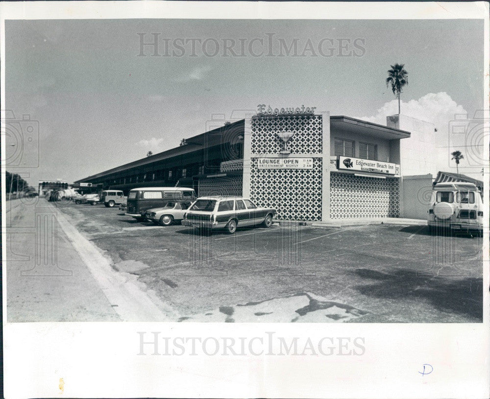 1983 St. Petersburg Florida Edgewater Beach Inn Press Photo - Historic Images