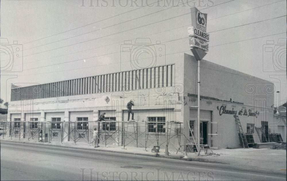 1970 St. Petersburg Florida 60 Minute Cleaners Remodeling Press Photo - Historic Images