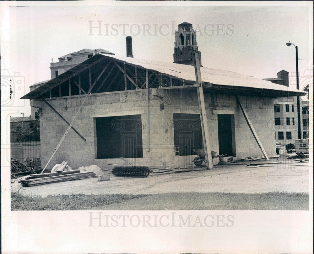 1966 St. Petersburg Florida Edgewater Coffee House Construction Press Photo - Historic Images