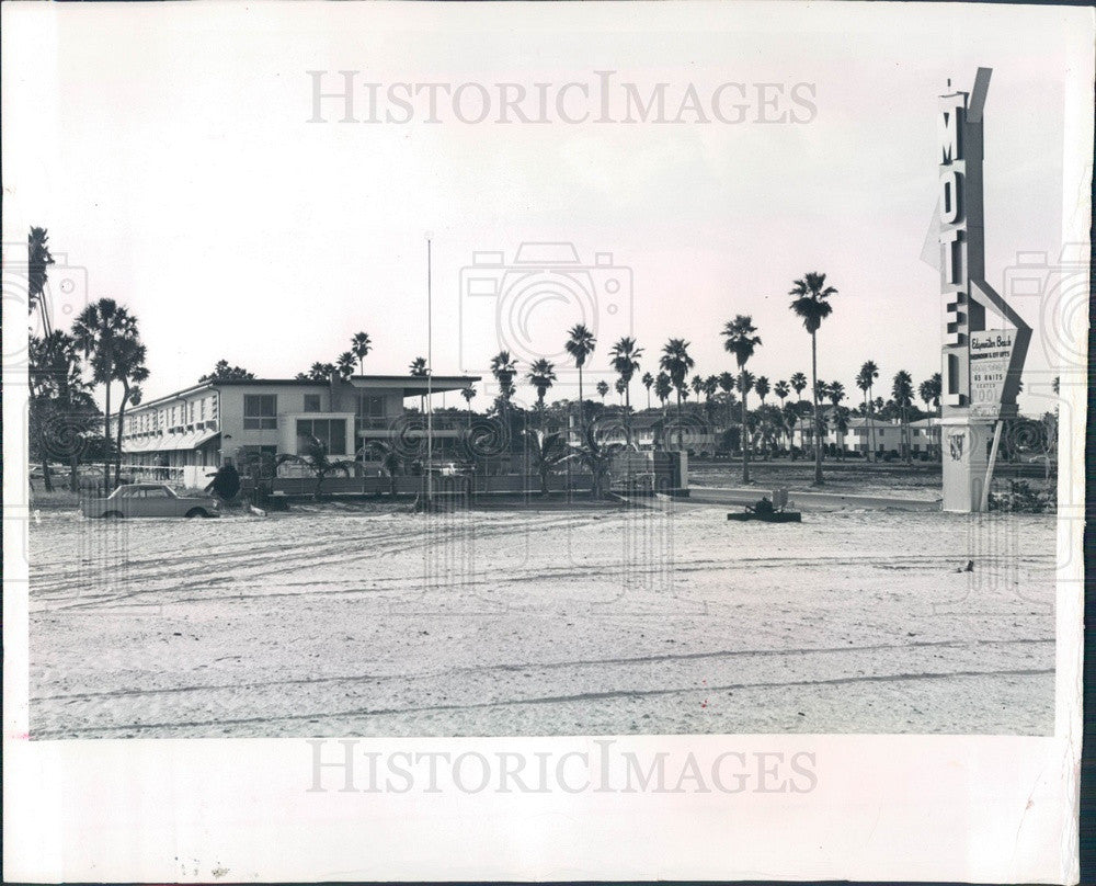 1964 St. Petersburg Florida Edgewater Beach Motel Press Photo - Historic Images