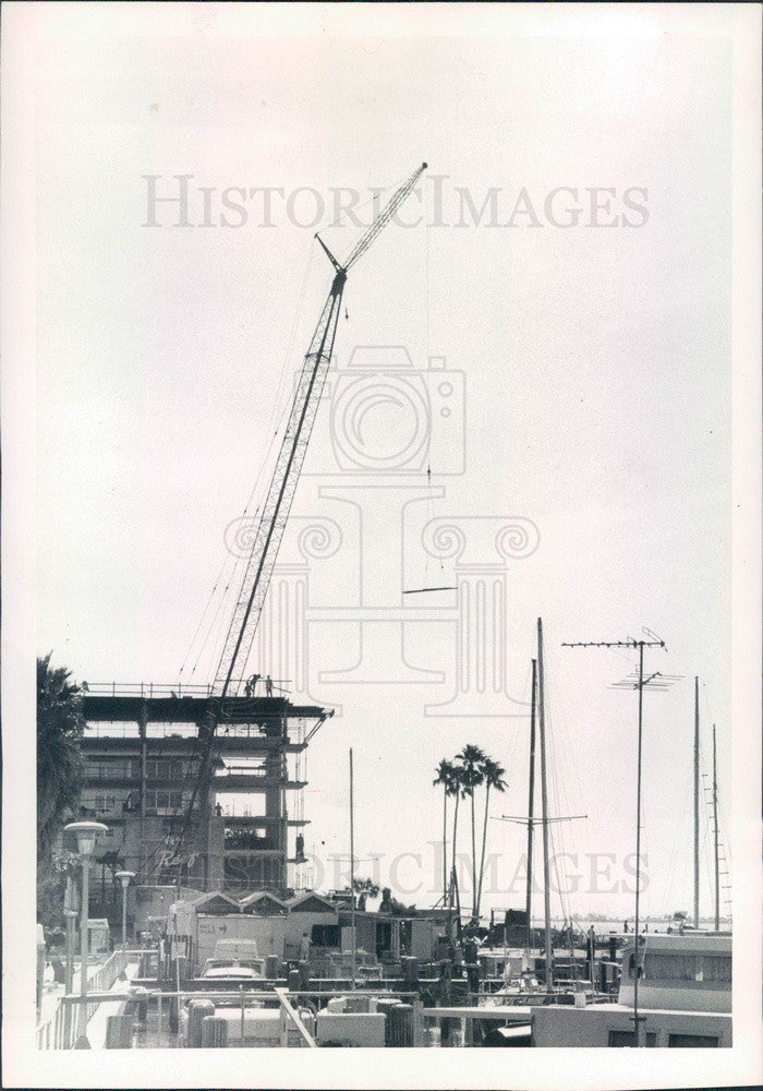 1972 Dunedin, Florida Edgewater Apartments Construction Press Photo - Historic Images